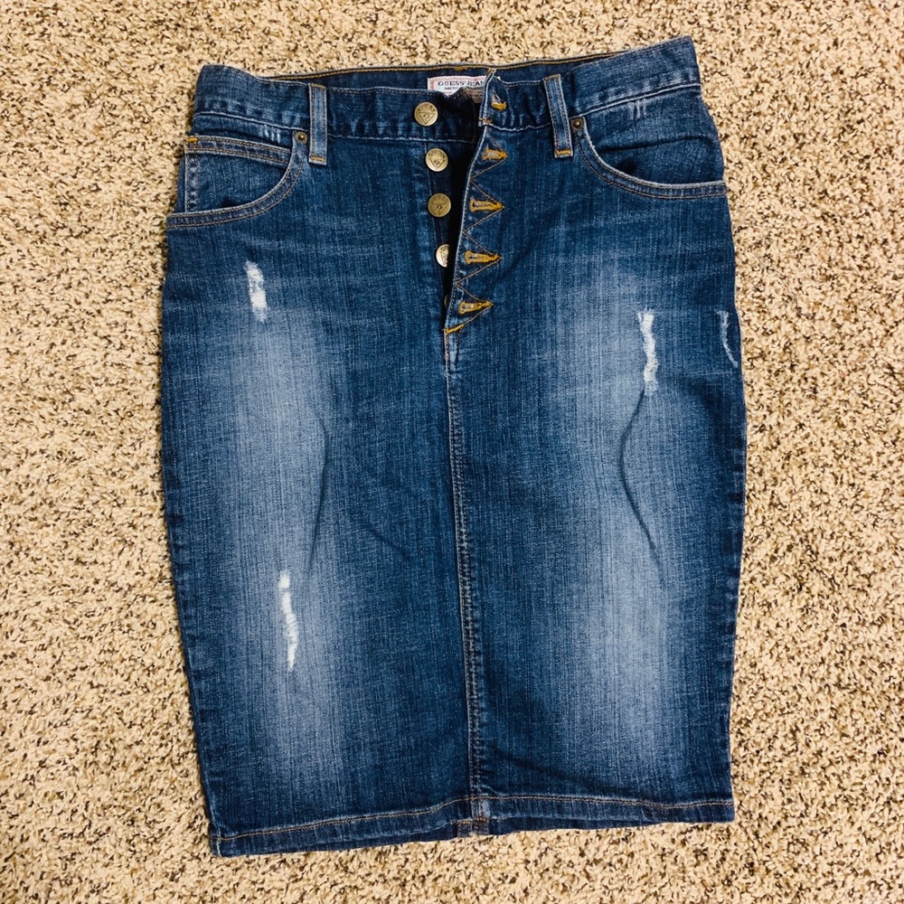 Guess jeans pencil skirt